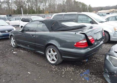 2003 Mercedes-Benz Clk 430 из США, поврежденный, VIN WDBLK70GX3T141429